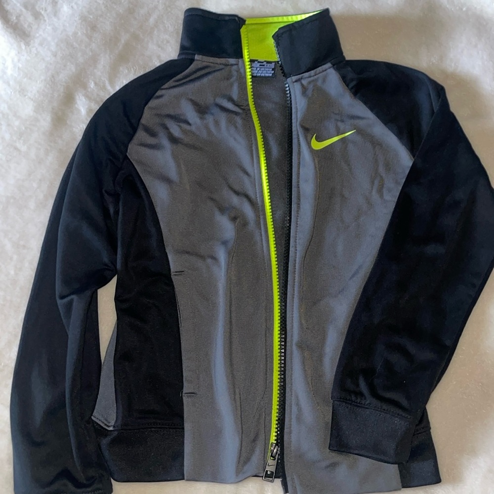Nike kids black, gray and neon light jacket